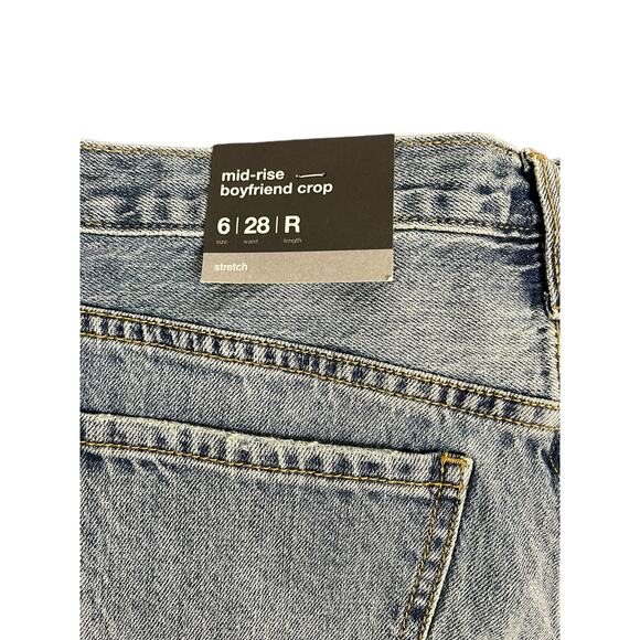 NWT Mossimo new with tags boyfriend crop jeans size 6 28 regular - Picture 5 of 6
